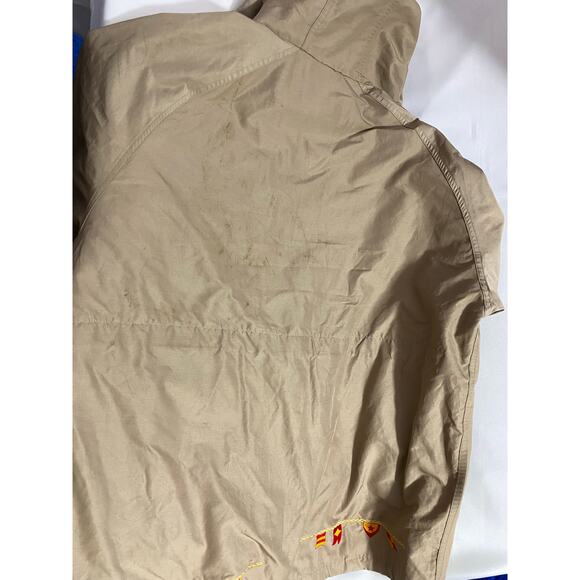 Vintage Woolrich Jacket Men 2XL Beige Multi Pockets double Zip Made in USA - Picture 12 of 16